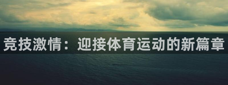 3377体育官方集团官网：竞技激情：迎接体育运动的新