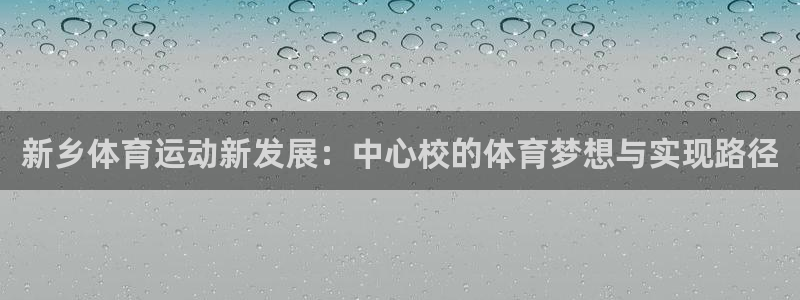 3377体育官网下载平台APP：新乡体育运动新发展：中心校的
